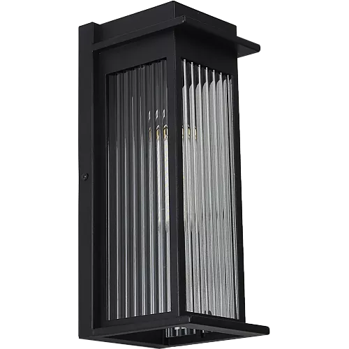  فانوس جداري خارجي زجاجي اسود E27 
