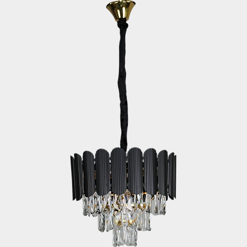  نجف مودرن اسود مع ذهبي قطر 40 سم E14*5L 