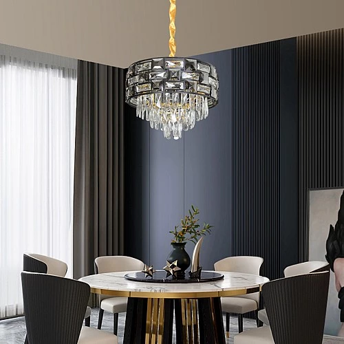  علاقي مودرن اسود+ذهبي E14*5 