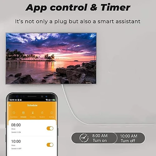  فيش ذكي ثلاثي اسود متنقل تحكم عن بعد WiFi سهل الاستخدام يعمل باللمس تحكم بالجوال متوافق مع اليكسا وجوجل هوم توفل 