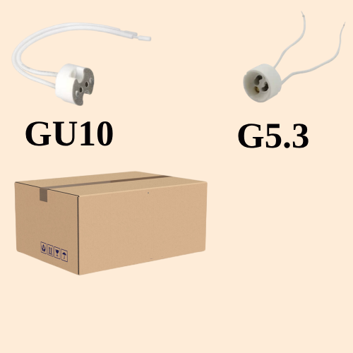  كرتون 50 توصيلة لمبة  GU10-G5.3 