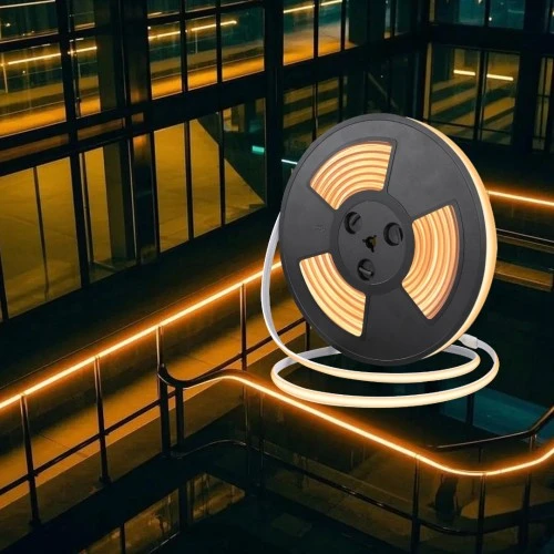  شريط لاصق كوب 24 فولت ( قص حر من اي مكان ) 10 متر لون الانارة برتقالي 