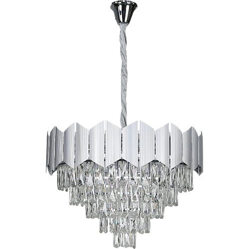  نجف مودرن فضي قطر 60 سم E14*9L 