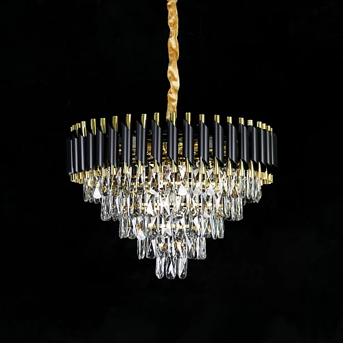  نجف أسود مع ذهبي قطر 60 سم E14*9L 