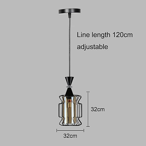  علاقي مفرد اسود E27*1L 