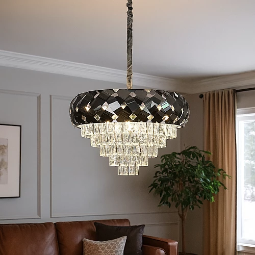  نجف مودرن فضي قطر 60 سم E14*9L 
