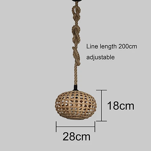  علاقي مفرد حبال مع قش E27*1L 