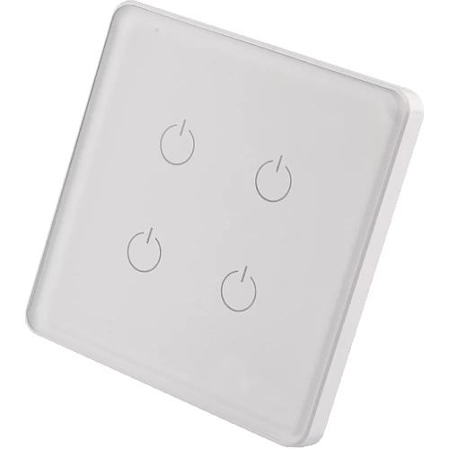  مفتاح الذكي رباعي تحكم عن بعد WiFi سهل الاستخدام يعمل باللمس تحكم بالجوال متوافق مع اليكسا وجوجل هوم توفل 