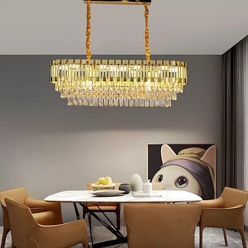 نجف مودرن ذهبي 800*300 E14*10L 