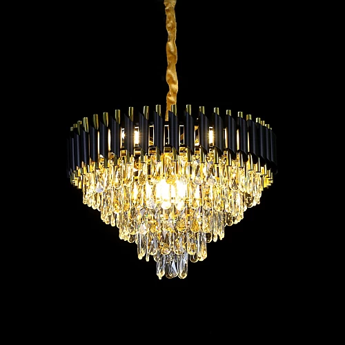  نجف أسود مع ذهبي قطر 60 سم E14*9L 