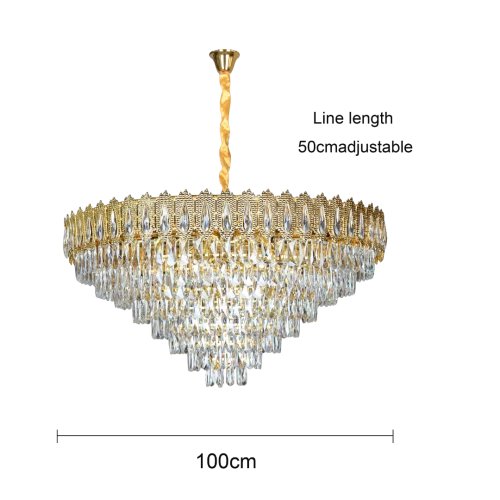  علاقي مودرن ذهبي E14*22 قطر 100 سم 
