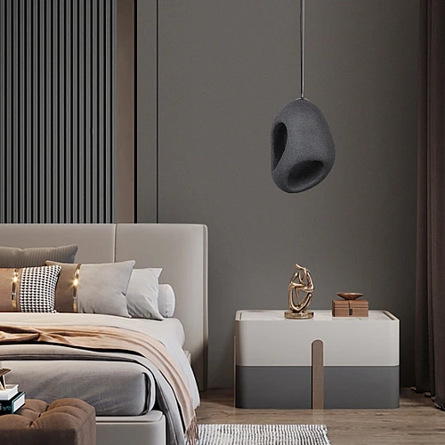  نجف علاقي مودرن أسود E27*1L 