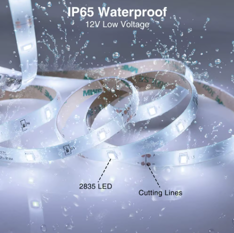  شريط 5 متر 240 لمبة 14 واط 12v لاصق 1 خط يحتاج الى محول كهربائي للتوصيل 