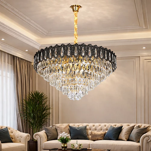  علاقي مودرن اسود+ ذهبي E14*15 