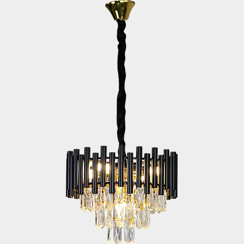  نجف مودرن اسود مع ذهبي قطر 40 سم E14*5L 