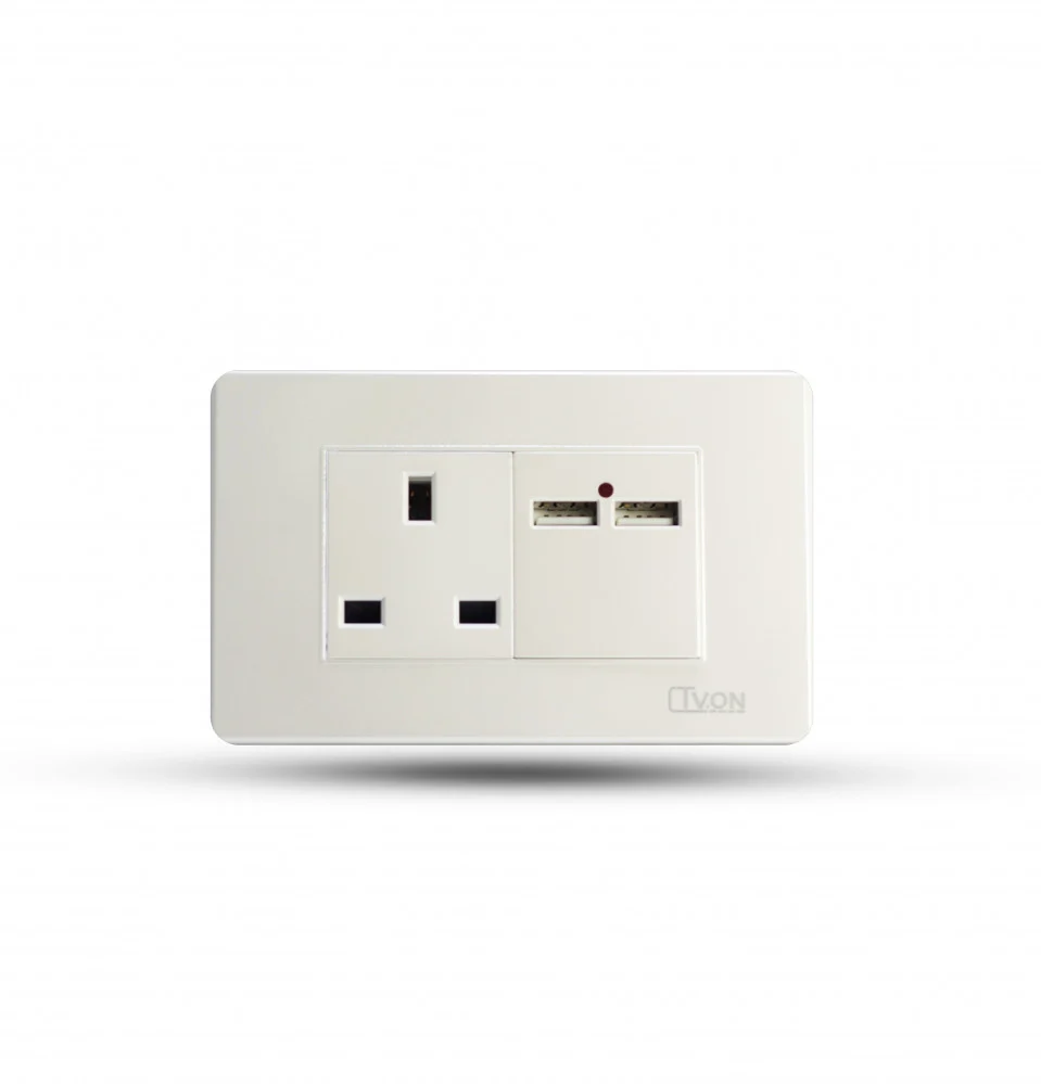  فيش مع 2 مخرج USB ماجيك 
