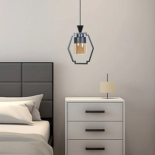  علاقي مودرن اسود E27*1 