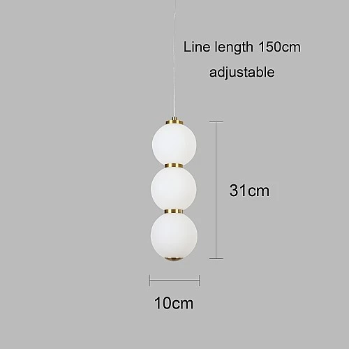  نجف مودرن زيتي لون الانارة اصفر 7 واط 