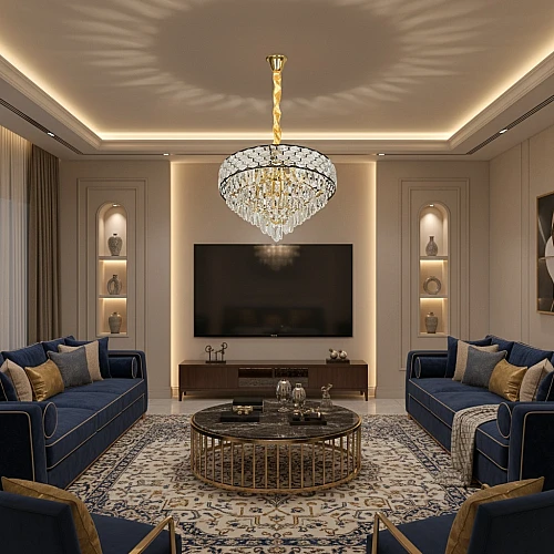  علاقي مودرن اسود + ذهبي E14*9 