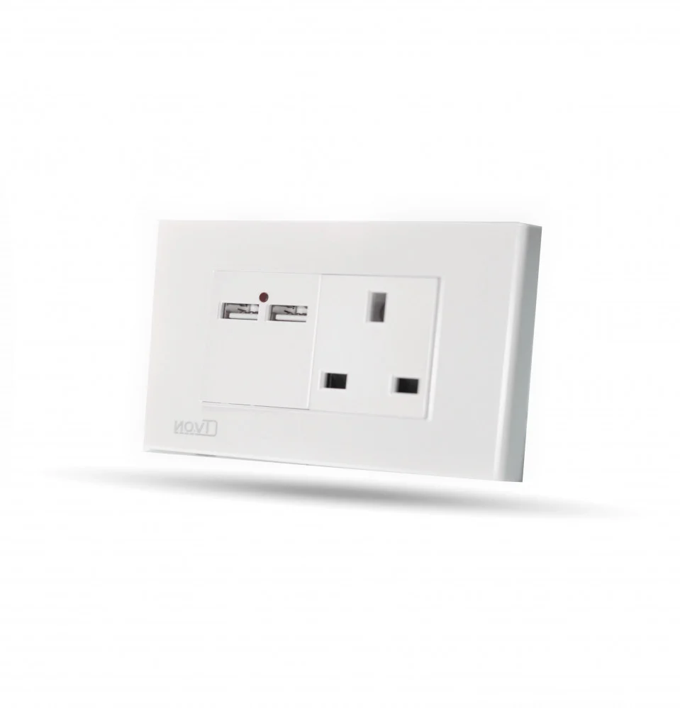  فيش مع 2 مخرج USB ماجيك 
