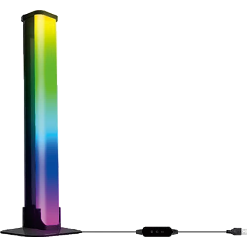  مصباح طاولة غطاء اسود لون انارة RGB مفرد 