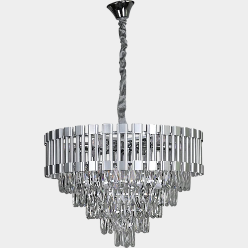  نجف مودرن فضي قطر 60 سم E14*9L 