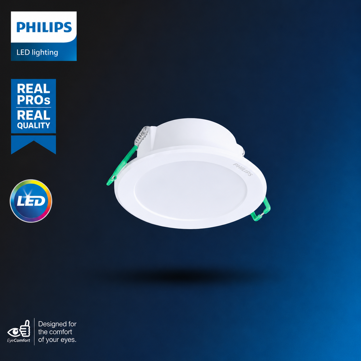  داون لايت بنل دفن ( 2.5 بوصة - 7 سم ) 3.8 واط  IP44 ضمان 5 سنوات PHILIPS 