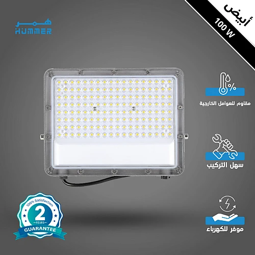  كشاف خارجي Flood Light لون الانارة ابيض 100 واط 