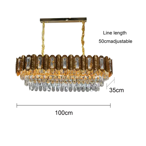  علاقي مودرن ذهبي E14*14 مقاس 1000*350 ملم 