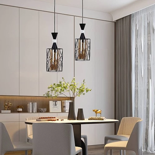  علاقي مودرن اسود E27*1 