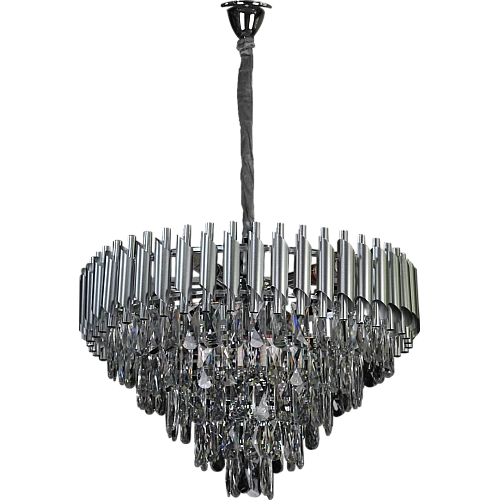  نجف مودرن فضي قطر 60 سم E14*9L 