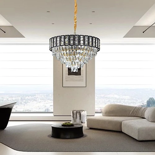  علاقي مودرن اسود E14*9 مقاس 600 ملم 