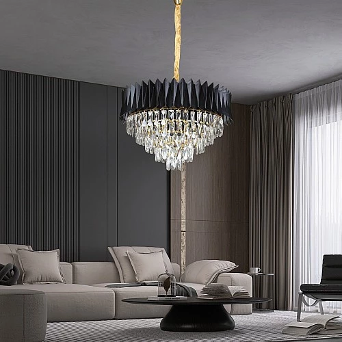  علاقي مودرن اسود E14*9 مقاس 600 ملم 