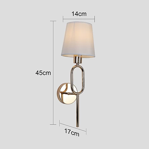  ابليك حائط جداري مودرن ذهبي E14*1L مفرد 