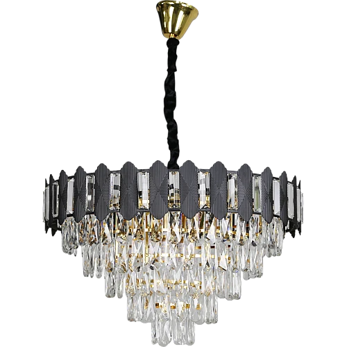  نجف اسود مع ذهبي قطر 60 سم E14*9L 