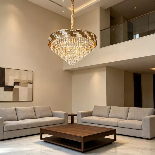  علاقي مودرن ذهبي E14*15 مقاس 800 ملم 