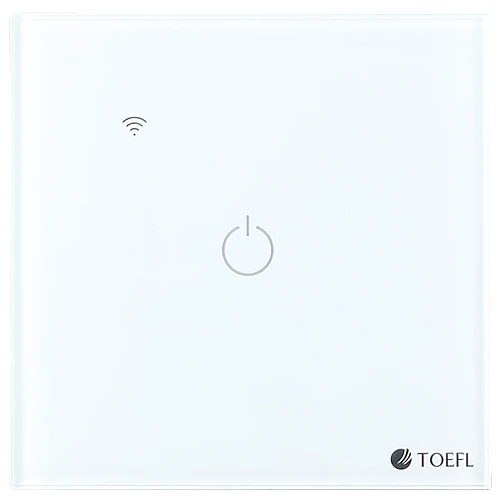  مفتاح مفرد ذكي تحكم عن بعد WiFi سهل الاستخدام يعمل باللمس تحكم بالجوال متوافق مع اليكسا وجوجل هوم توفل 