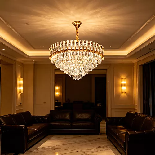  علاقي مودرن ذهبي E14*15 مقاس 800 ملم 