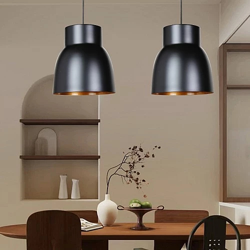  علاقي مودرن M2 اسود +ذهبيE27*1 