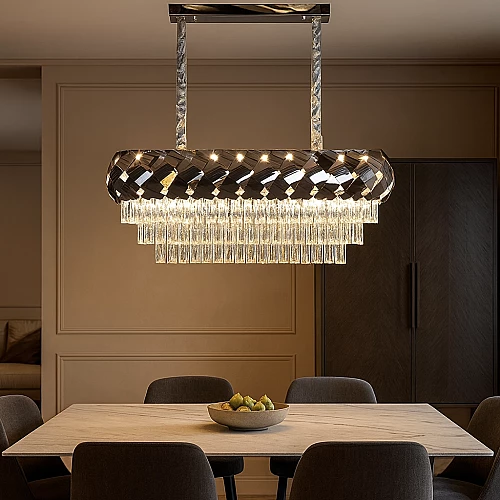  نجف مودرن ذهبي E14*10L مقاس 80*30 سم 