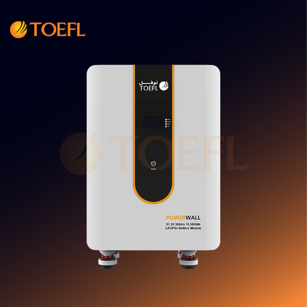  بطارية ليثيوم طاقة شمسية عمودي 51.2V / 300Ah / 15000W سمارت تحكم عن بعد 