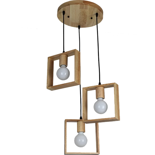  علاقي ثلاثي خشبي E27*3L 