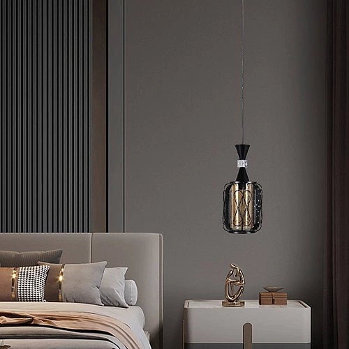  علاقي مودرن اسود E27*1 
