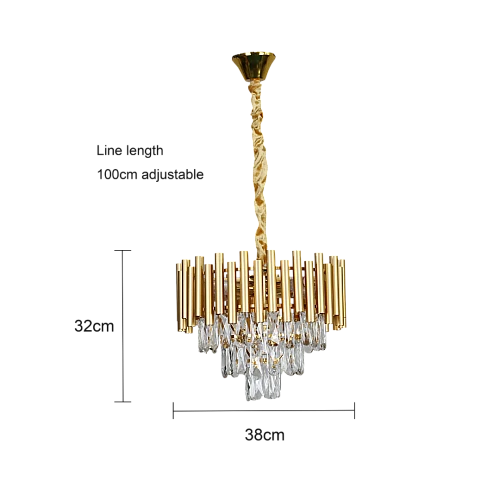  نجف مودرن ذهبي قطر 40 سم E14*5L 