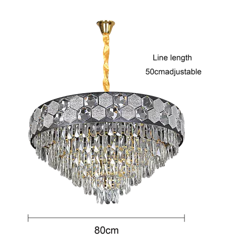  علاقي مودرن اسود+ذهبي E14*15 