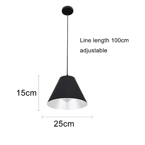  علاقي مودرن اسود مع ابيض E27*1L 
