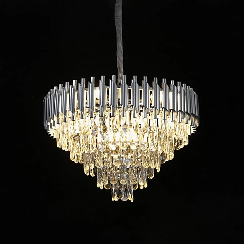  نجف مودرن فضي قطر 60 سم E14*9L 