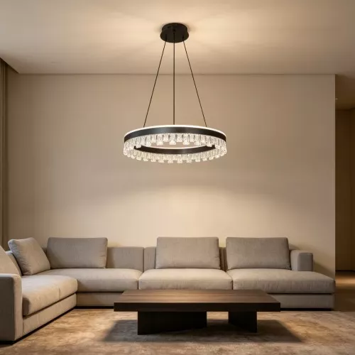  علاقي مودرن اسود لون الانارة 3 اضاءات 55 واط مقاس 400 ملم 