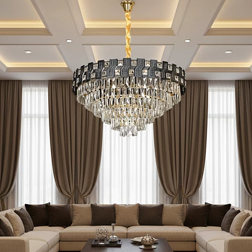  نجف مودرن اسود E14*15 مقاس 800 ملم 