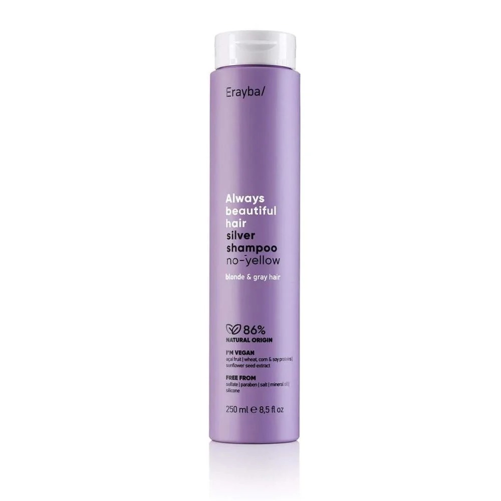  Erayba Silver Shampoo for Colored Hair–Anti-Yellowing Formula-250ml